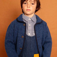Chaqueta austriaca-azul jaspeado
