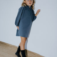 Vestido Ginevra-Vichy azul