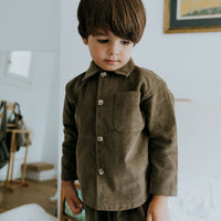 Camisa Otoman-pana verde kaki