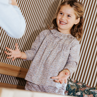 Pijama niña flores