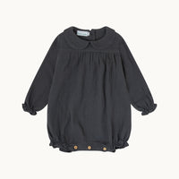 Pelele Julie-bambula azul/gris