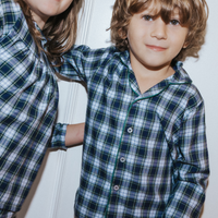 Pijama niño tartán