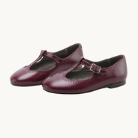 Baby Retro Burgundy Mary Jane Shoes