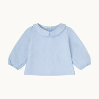 Blusa bebé-Oxford celeste
