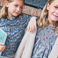 BLUSA GINEVRA FLOR AZUL