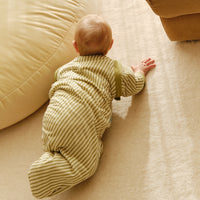 SACO DE DORMIR CON MANGAS - OLIVE GREEN STRIPES