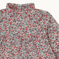 Camisa Amelie- flor rojo