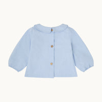 Blusa bebé-Oxford celeste