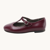 Baby Retro Burgundy Mary Jane Shoes