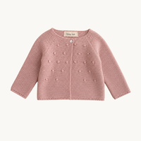 Cardigan Bébé Tricot Rose
