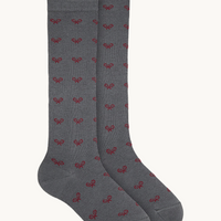 CALCETINES ALTOS RAQUETAS - CARBÓN