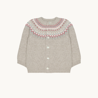 Toasted Brown Jacquard Cardigan