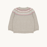 Toasted Brown Jacquard Cardigan