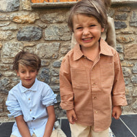 CAMISA OXFORD CELESTE