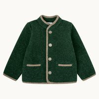 Chaqueta austriaca-verde botella y visón
