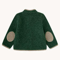 Chaqueta austriaca-verde botella y visón