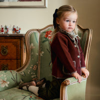 CHAQUETA LANA VINO Y VISÓN