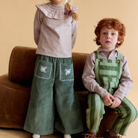 Pantalón Ollie Pana Verde Bordado Bolsillo