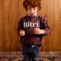 Sudadera Berenjena Bitrix Kids