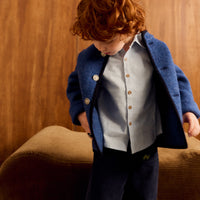Chaqueta Austriaca Azul 100% Lana