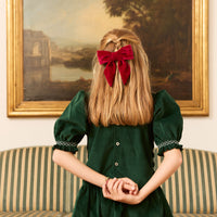 XL VELVET BOW - RED