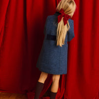 XL VELVET BOW - RED