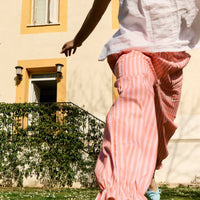 PANTALÓN ADELLE RAYA MELOCOTÓN