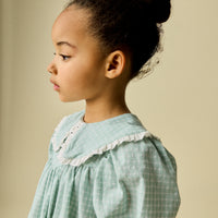 VESTIDO ANNE VICHY VERDE AGUA