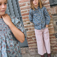 BLUSA GINEVRA FLOR AZUL