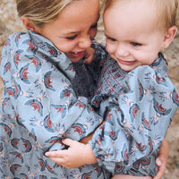 VESTIDO SMOCK PAJAROS