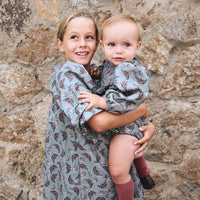 VESTIDO SMOCK PAJAROS