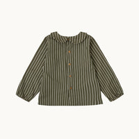 BLUSA BEBÉ RAYAS VERDE KAKI