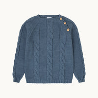 Jersey ochos - azul jaspeado