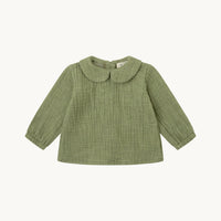 BLUSA CUELLO BEBÉ BAMBULA VERDE