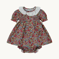 Fernanda Floral Baby Dress and Bloomers Set