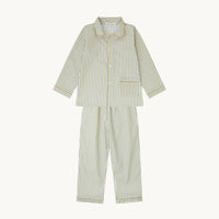 PIJAMA OLIVE GREEN STRIPES - COLABORACIÓN MOLIS & CO