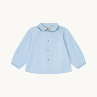 BLUSA LILY OXFORD CELESTE