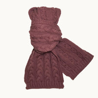 Conjunto bufanda y gorro - Púrpura