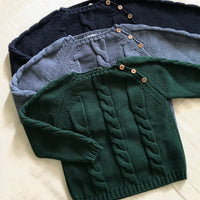 Jersey ochos - azul jaspeado