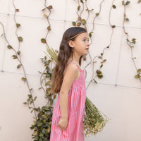 VESTIDO MIDI JULIETTE RAYA MELOCOTÓN