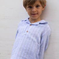 CAMISA NOAH BAMBULA RAYAS AZUL