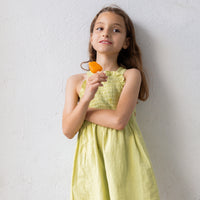 VESTIDO BELLA LINO PISTACHO