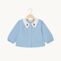 Heidi Baby Blouse in Blue