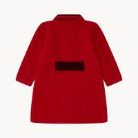 Abrigo Rojo 100% Lana