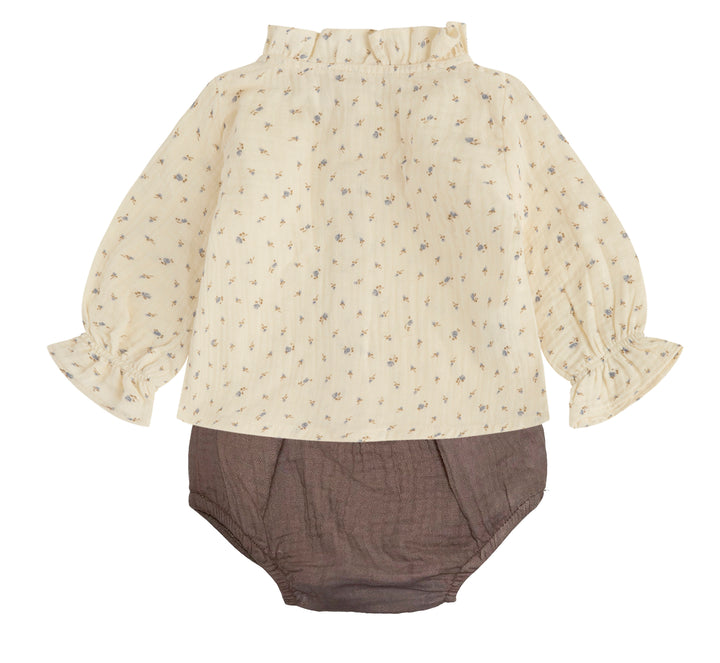 Bambula flores y taupe