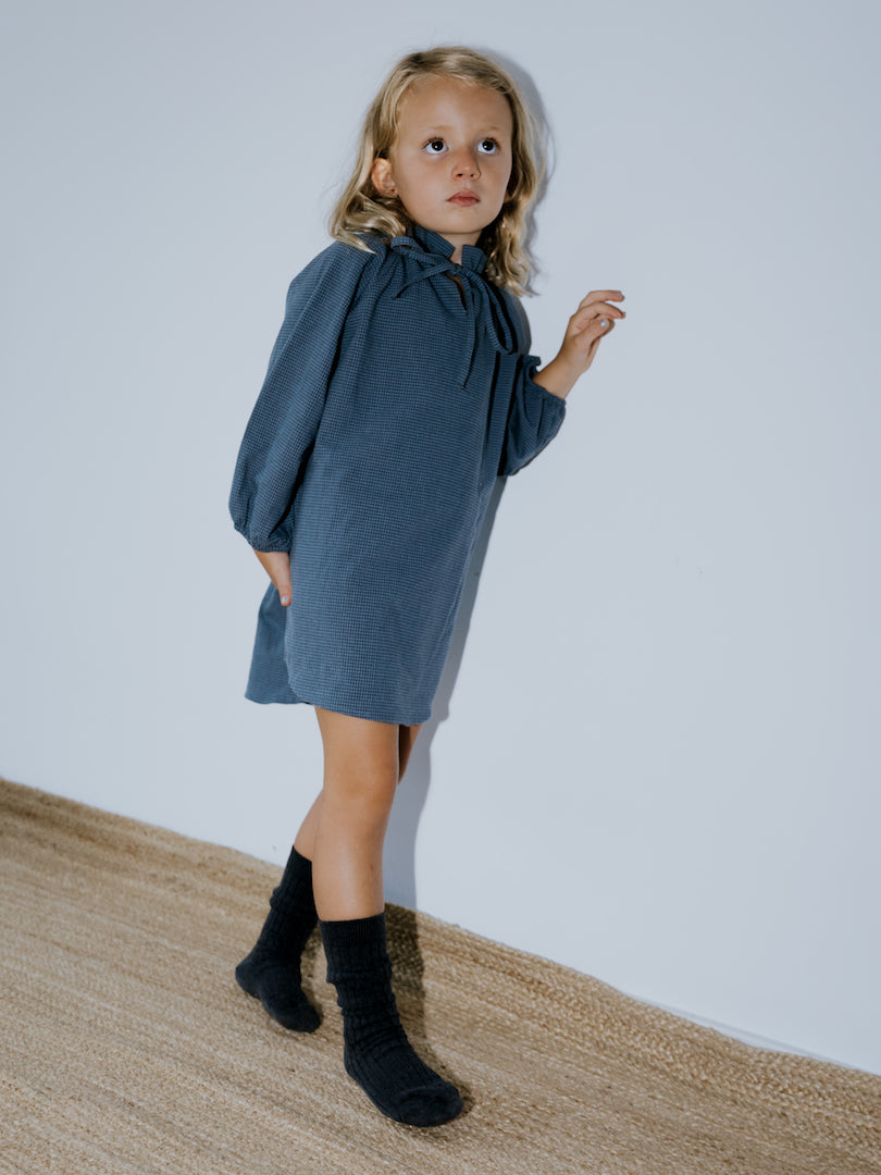 Vestido Ginevra-Vichy azul