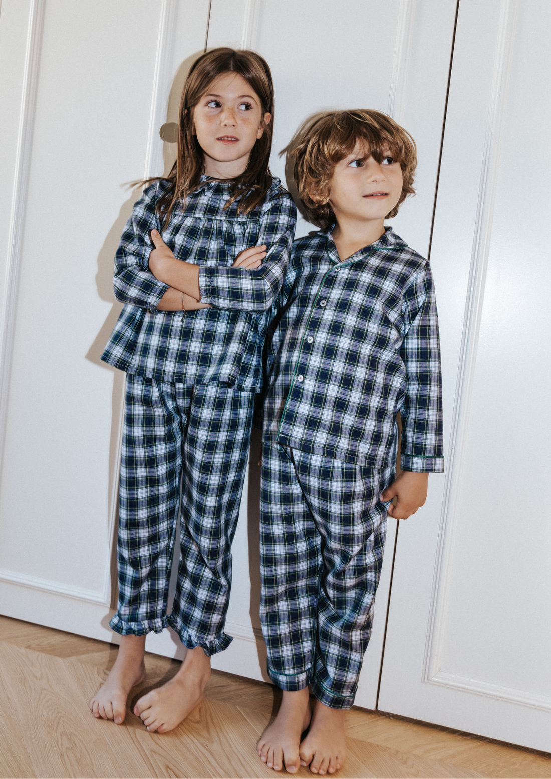Pijama niño tartán