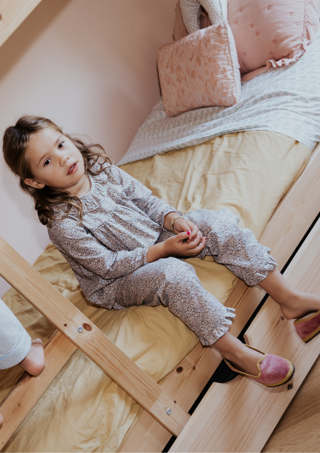 Pijama niña flores