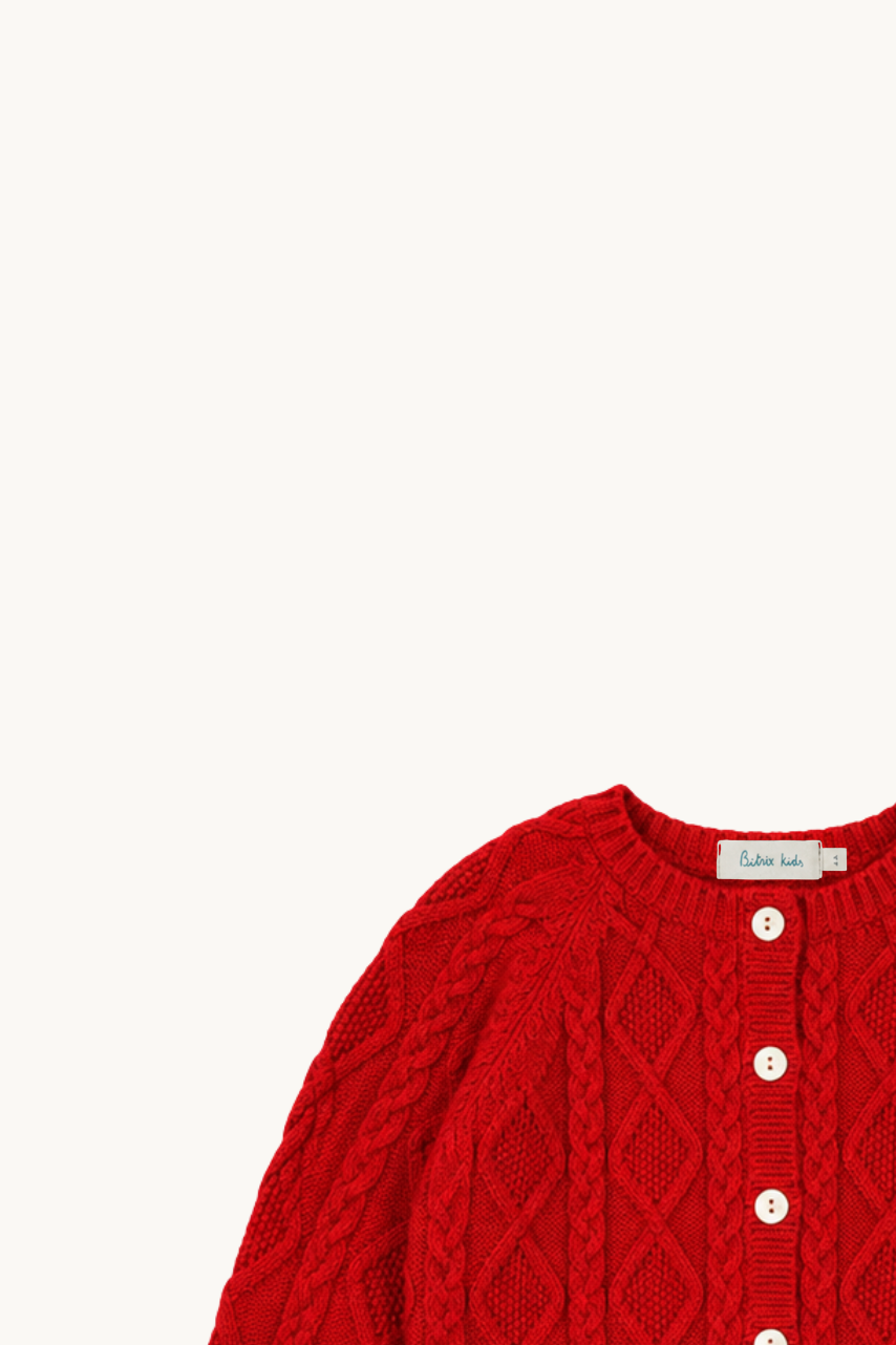Cárdigan Onis Rojo
