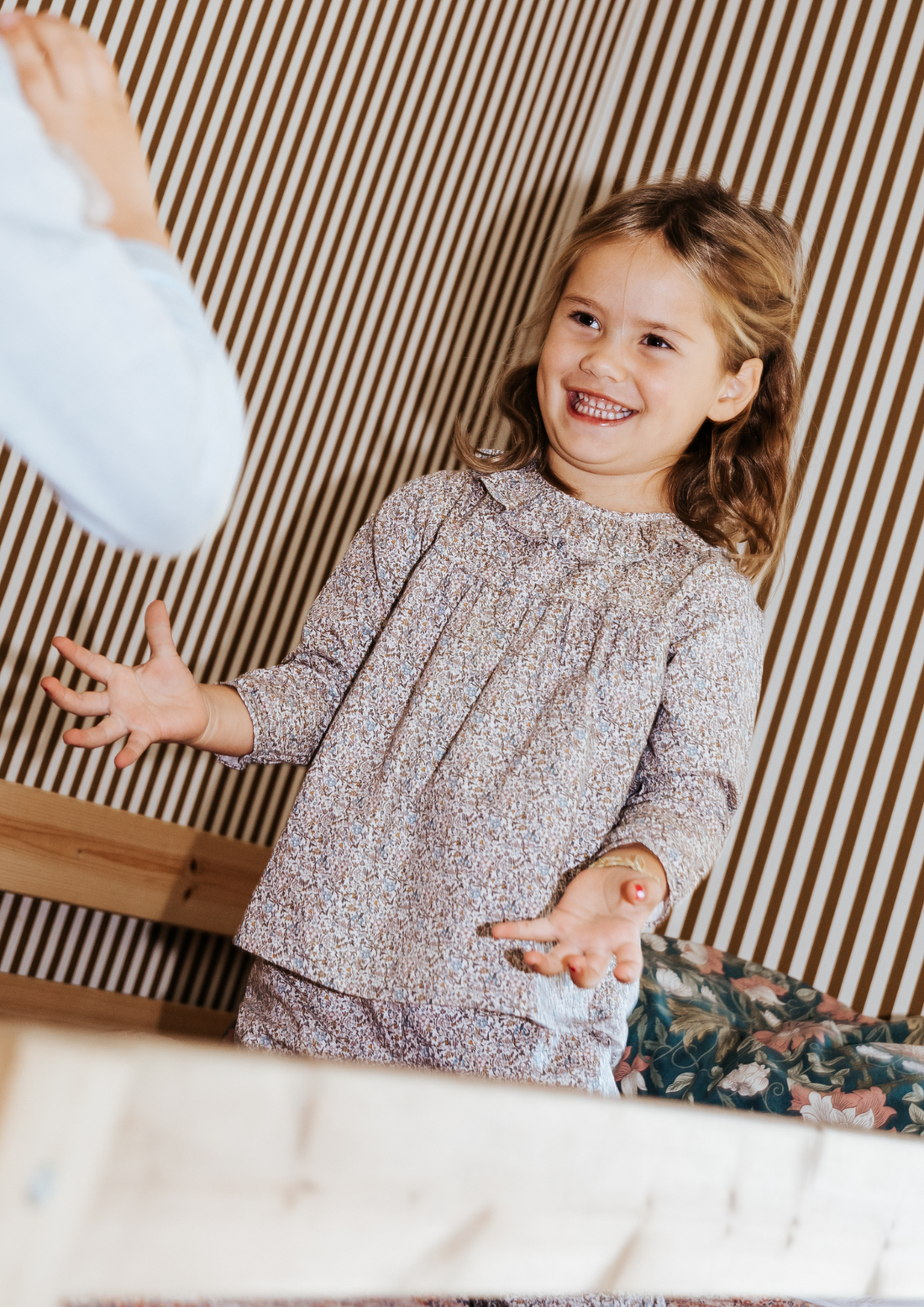 Pijama niña flores